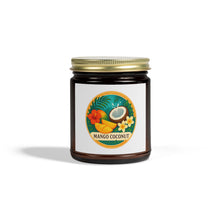 Load image into Gallery viewer, Tropical Scented Candles - Mango Coconut, Relaxing Home Decor, Gifts for Her, Aromatherapy Candles, Eco-Friendly Wax