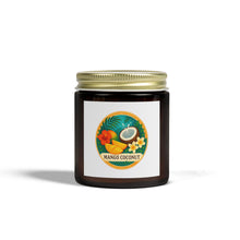 Load image into Gallery viewer, Tropical Scented Candles - Mango Coconut, Relaxing Home Decor, Gifts for Her, Aromatherapy Candles, Eco-Friendly Wax