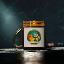 Load image into Gallery viewer, Tropical Scented Candles - Mango Coconut, Relaxing Home Decor, Gifts for Her, Aromatherapy Candles, Eco-Friendly Wax