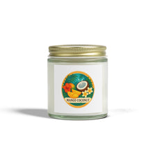 Load image into Gallery viewer, Tropical Scented Candles - Mango Coconut, Relaxing Home Decor, Gifts for Her, Aromatherapy Candles, Eco-Friendly Wax