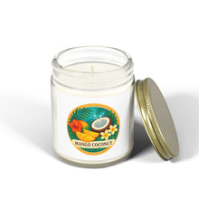 Load image into Gallery viewer, Tropical Scented Candles - Mango Coconut, Relaxing Home Decor, Gifts for Her, Aromatherapy Candles, Eco-Friendly Wax