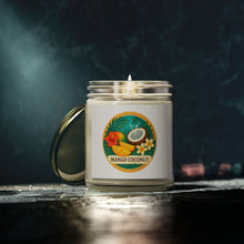 Load image into Gallery viewer, Tropical Scented Candles - Mango Coconut, Relaxing Home Decor, Gifts for Her, Aromatherapy Candles, Eco-Friendly Wax