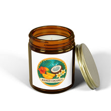 Load image into Gallery viewer, Tropical Scented Candles - Mango Coconut, Relaxing Home Decor, Gifts for Her, Aromatherapy Candles, Eco-Friendly Wax
