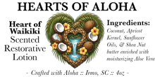 Load image into Gallery viewer, Hearts of Aloha - Small Batch Handcrafted Restorative Lotion with a hidden Gem