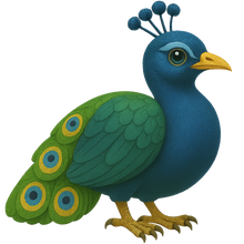 Load image into Gallery viewer, Field-Guide Peafowl Peacock Bubble-free sticker