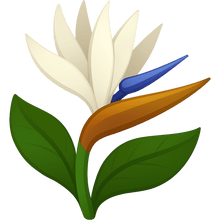 Load image into Gallery viewer, White Bird of Paradise Bubble-free stickers
