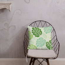 Load image into Gallery viewer, Monstera Pattern Premium Pillow