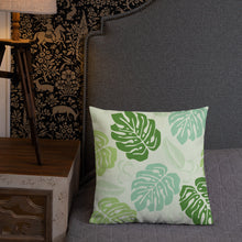 Load image into Gallery viewer, Monstera Pattern Premium Pillow