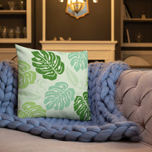 Load image into Gallery viewer, Monstera Pattern Premium Pillow