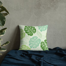 Load image into Gallery viewer, Monstera Pattern Premium Pillow