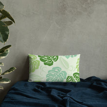 Load image into Gallery viewer, Monstera Pattern Premium Pillow