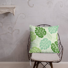 Load image into Gallery viewer, Monstera Pattern Premium Pillow