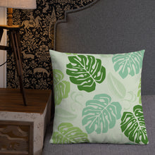 Load image into Gallery viewer, Monstera Pattern Premium Pillow