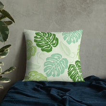 Load image into Gallery viewer, Monstera Pattern Premium Pillow