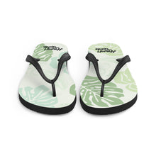 Load image into Gallery viewer, HawaiiGuide Monstera Branded Flip-Flops
