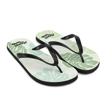 Load image into Gallery viewer, HawaiiGuide Monstera Branded Flip-Flops