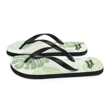 Load image into Gallery viewer, HawaiiGuide Monstera Branded Flip-Flops