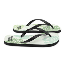 Load image into Gallery viewer, HawaiiGuide Monstera Branded Flip-Flops
