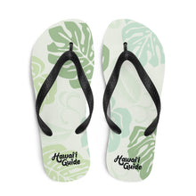Load image into Gallery viewer, HawaiiGuide Monstera Branded Flip-Flops