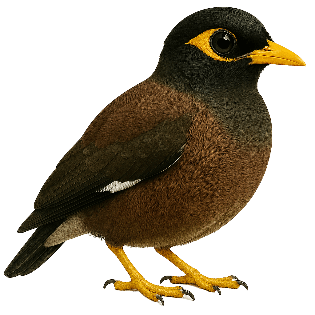Field-Guide Myna Bubble-free sticker – Hawaii Guide