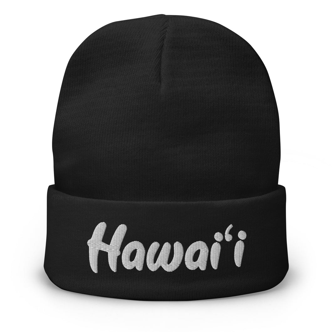 Hawai'i Embroidered Beanie