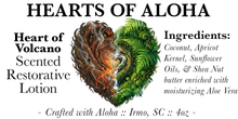 Load image into Gallery viewer, Hearts of Aloha - Small Batch Handcrafted Restorative Lotion with a hidden Gem

