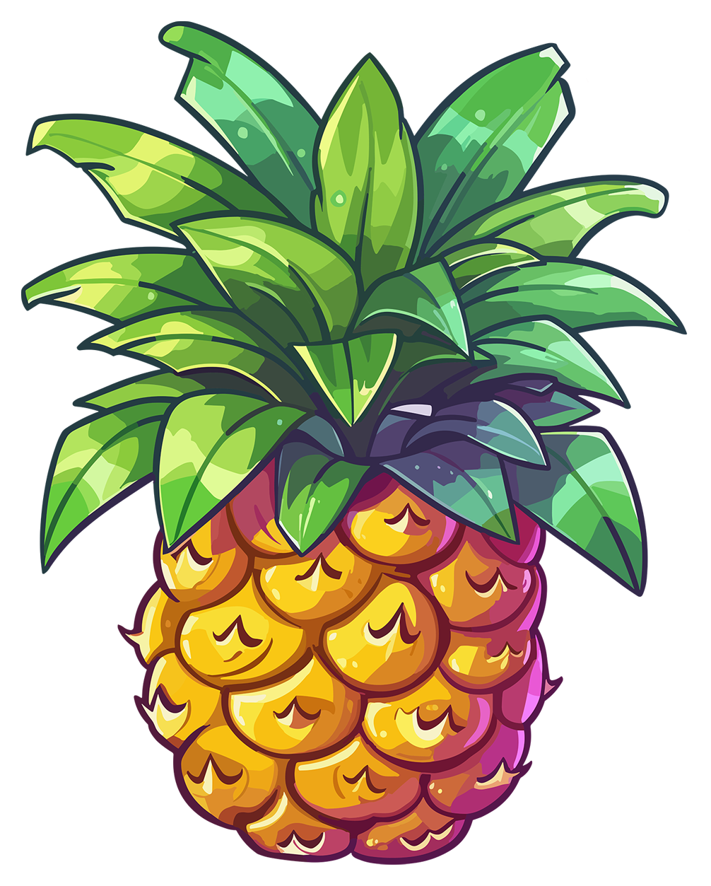 Pineapple DieCut Hawaii Guide